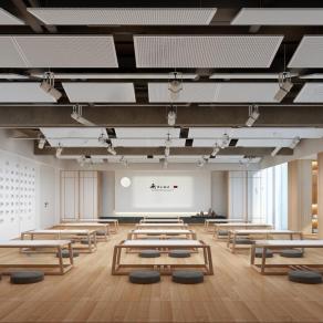 现代幼儿园国学室3D模型下载